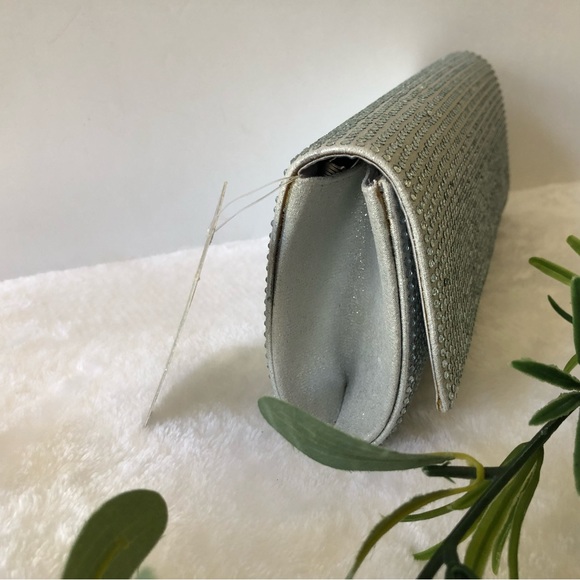 Nina Crystal Minaudiere Flap Long Clutch & Crossbody, NWT - Picture 3 of 12